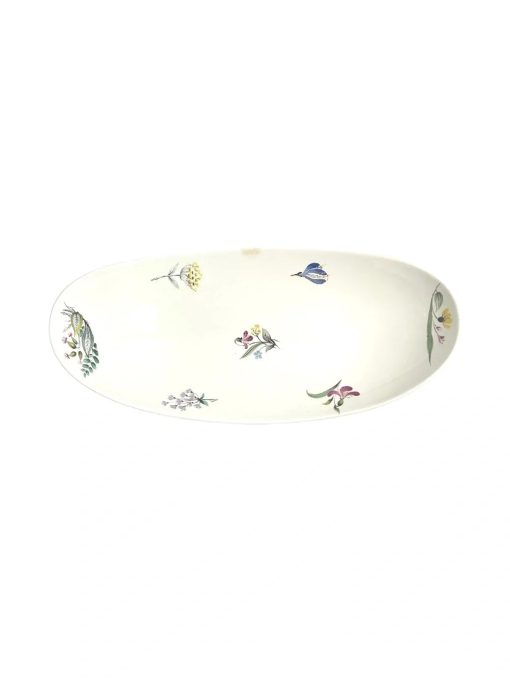 Vintage Eva Zeisel for Hallcraft Oval Serving Platter with Floral Design